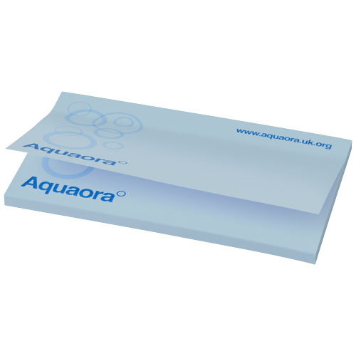 Bloc-notes repositionnables personnalisés 12,7 x 7,5 cm Bleu clair